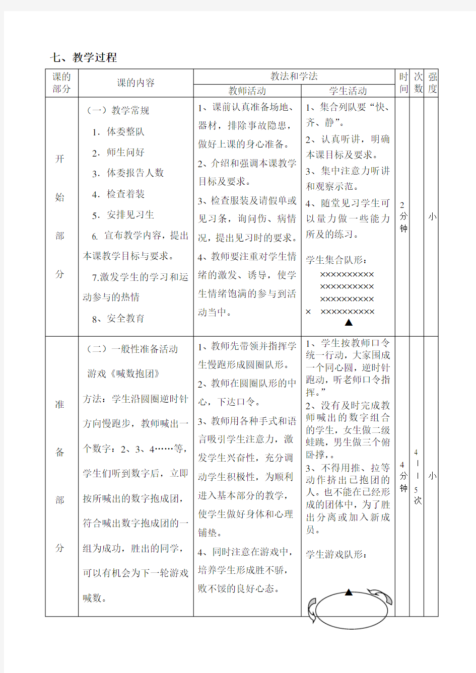 排球垫球教学设计