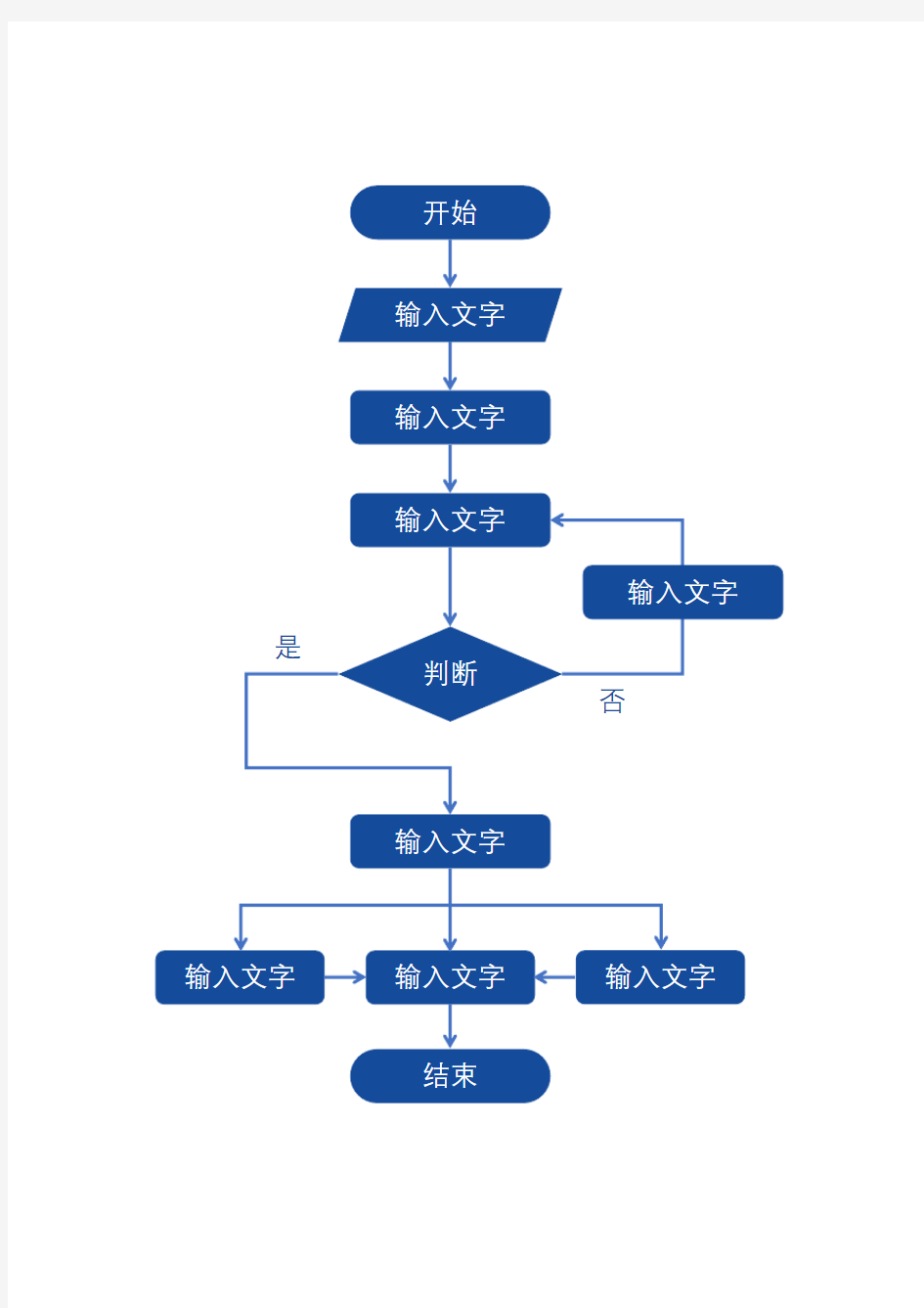 工作流程图 通用版