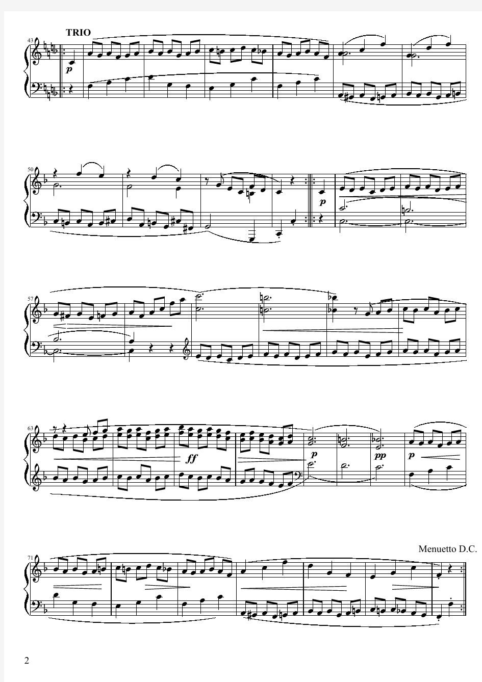 贝多芬第一钢琴奏鸣曲钢琴谱(第三乐章)-Op.2-No.1(高清原版PDF)