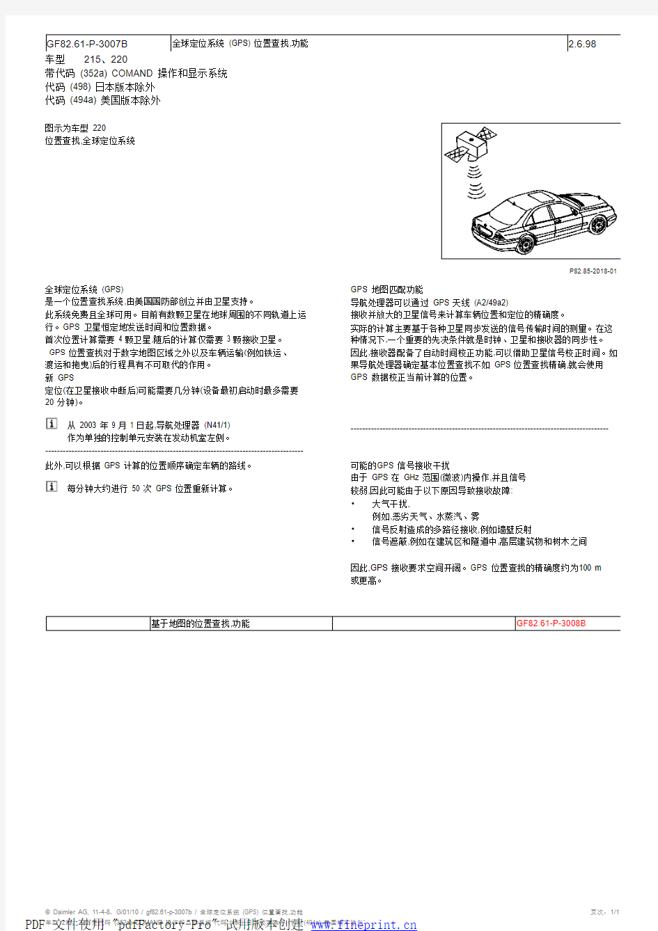 全球定位系统 (GPS) 位置查找,功能