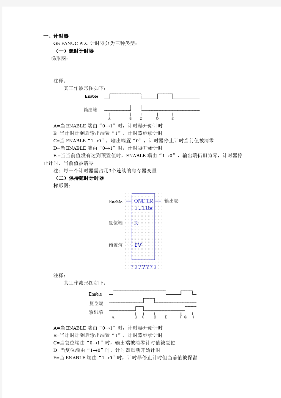 PLC教程——第四讲 GE FANUC PLC 指令集