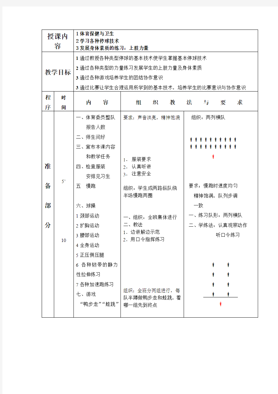 小学体育足球停球技术