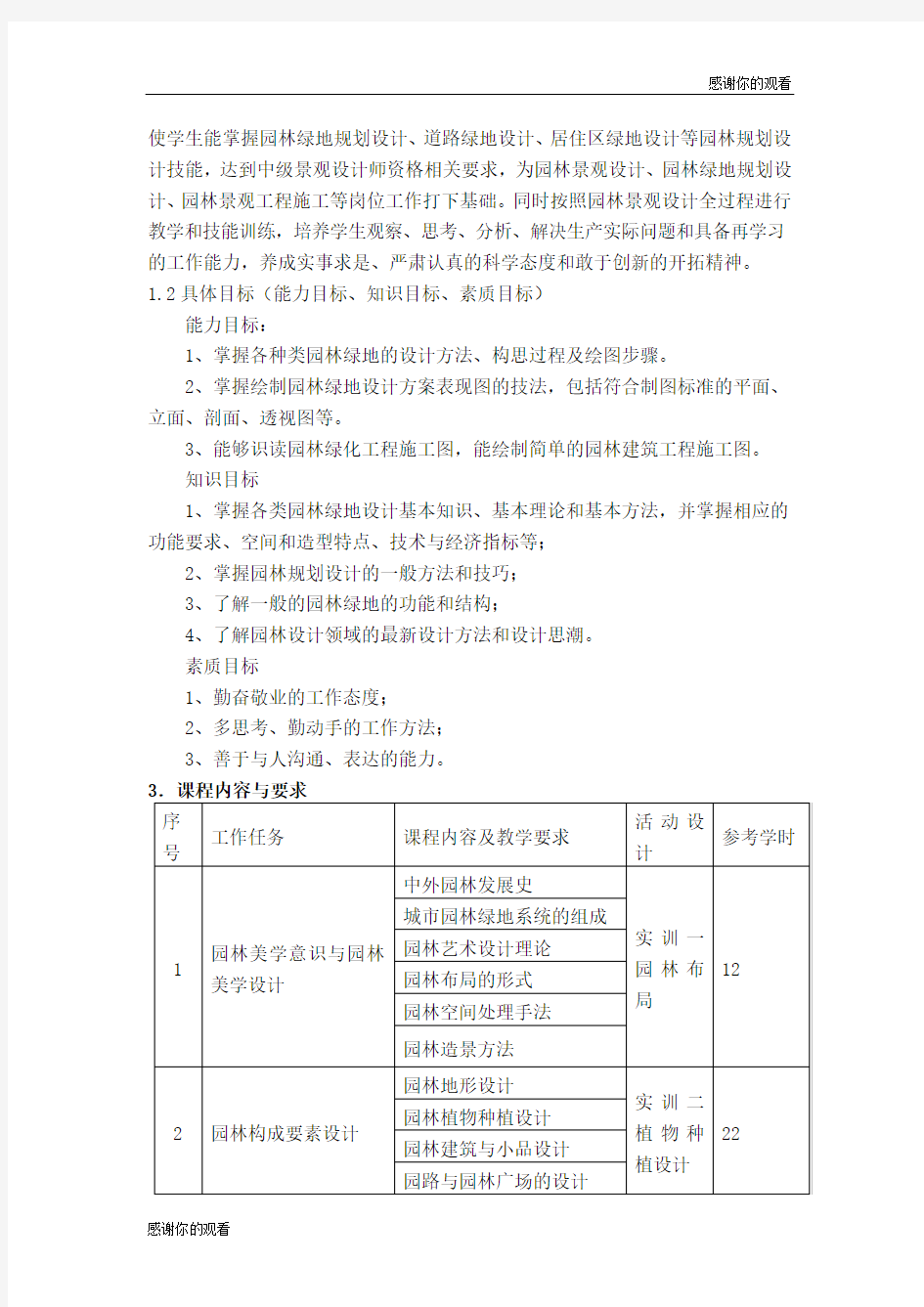 园林规划设计课程标准.doc