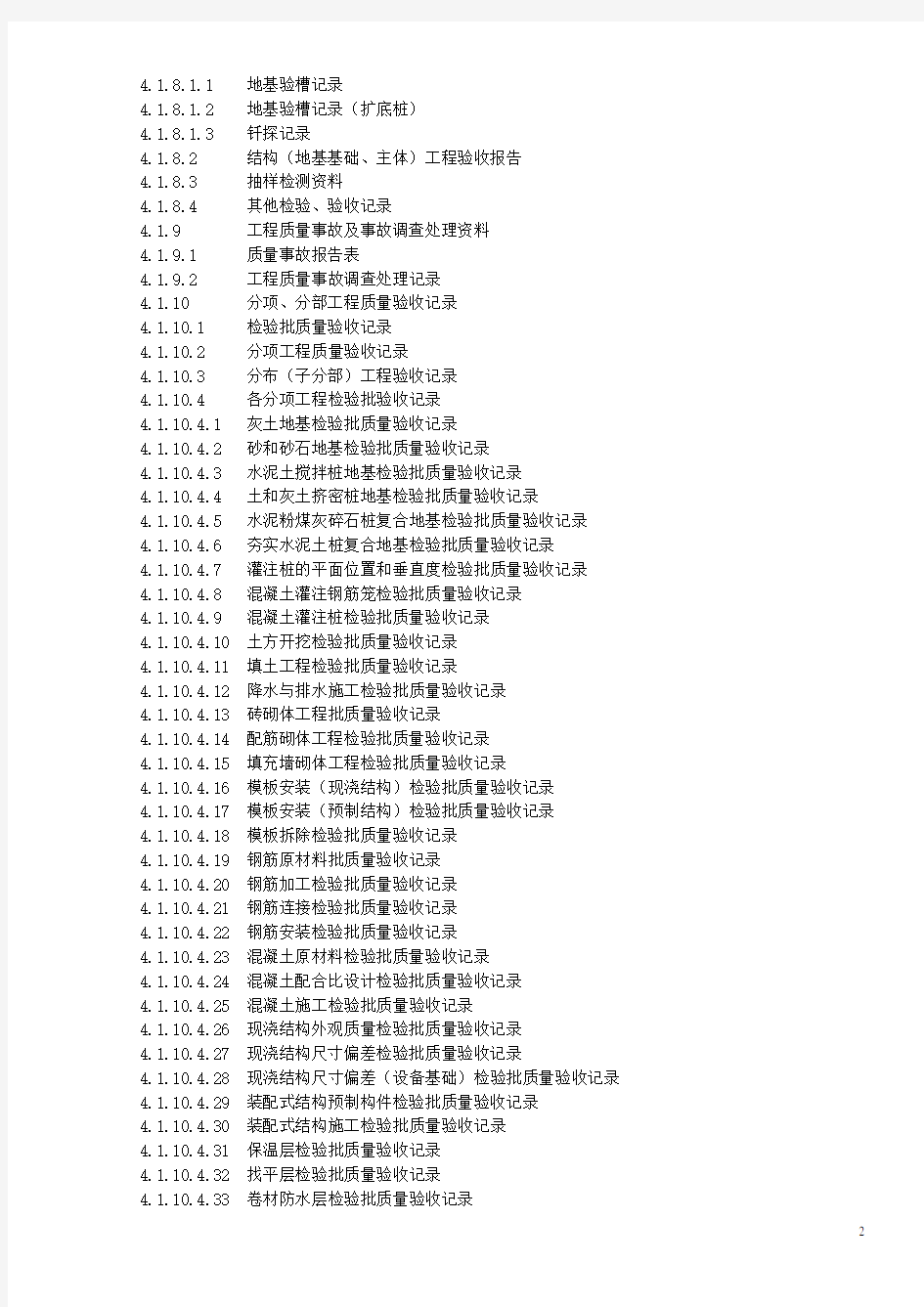 0.1目录建筑全套资料员资料建设工程 全套资料表格建设工程 全套资料表格