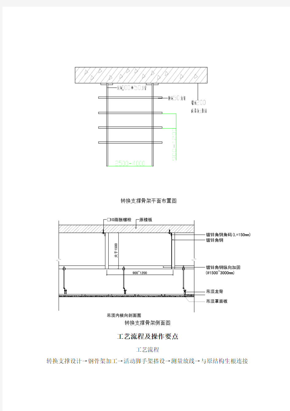 钢结构转换层技术交底