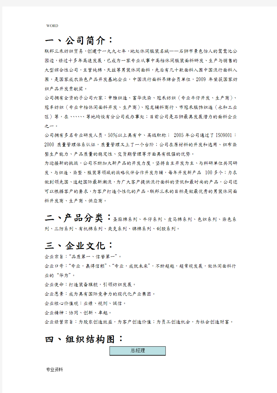 公司绩效考核体系设计说明