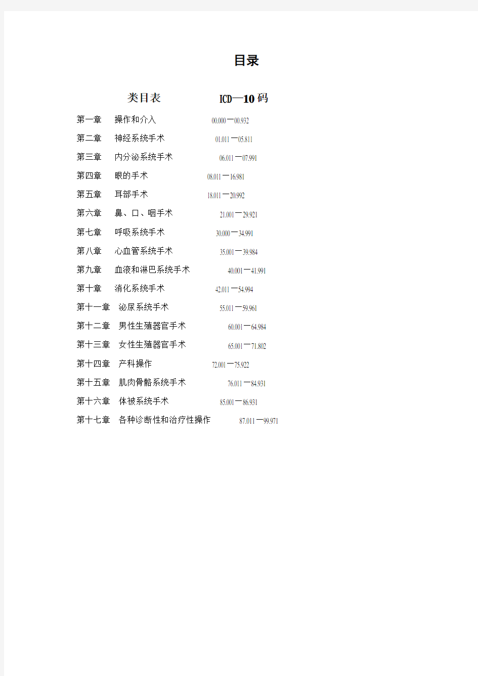 国际疾病分类手术码(ICD-9-CM-3)使用手册