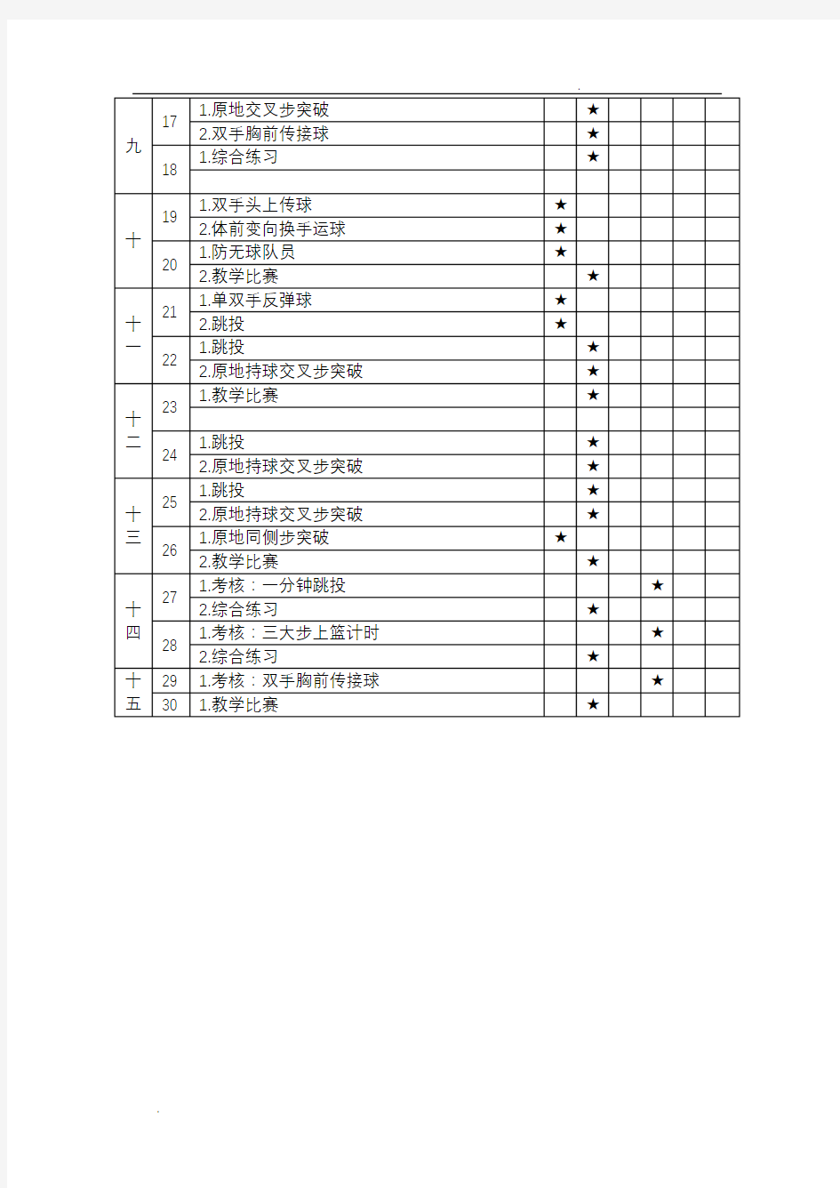 篮球模块教案16篇