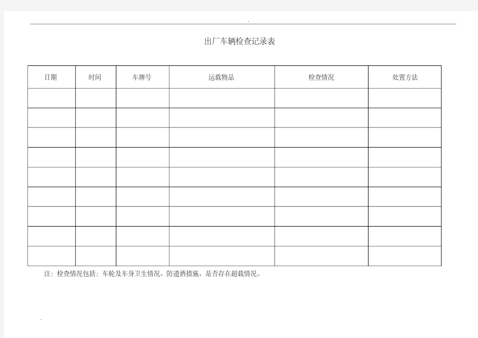 绿色施工检查记录附表(20200123233523)